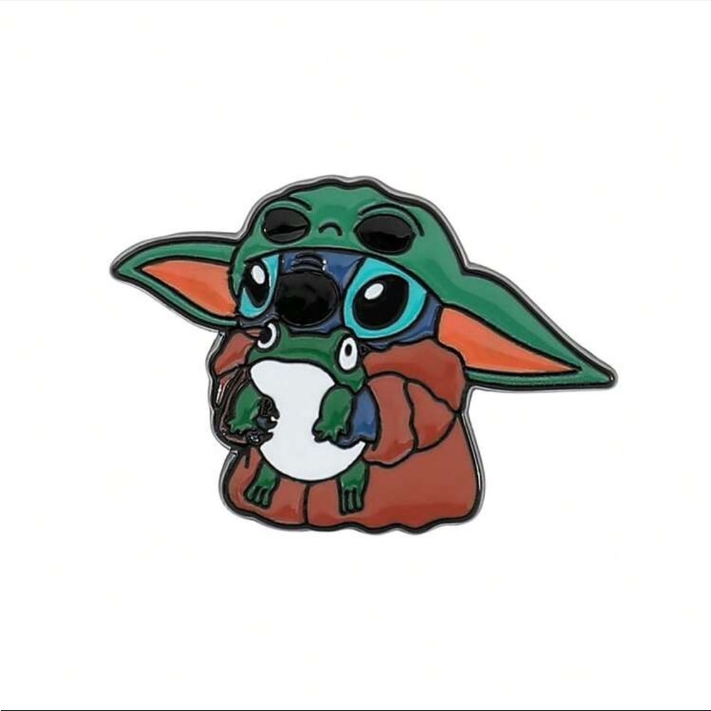 Stitch Grogu Pin